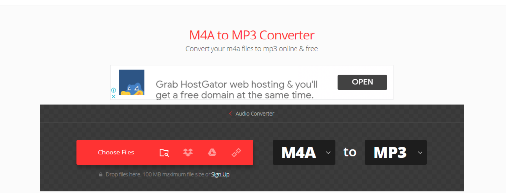 best m4a to mp3 converter online