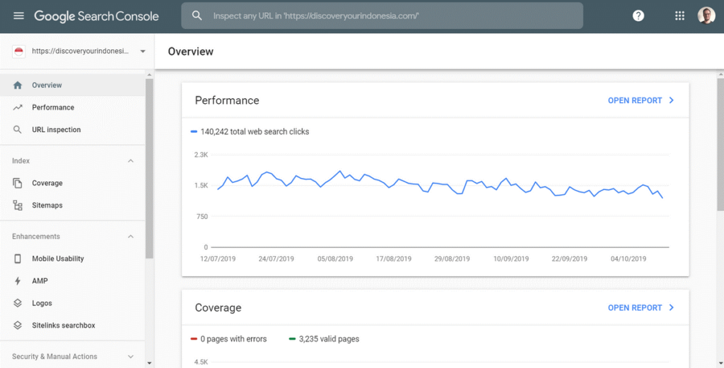 google search console