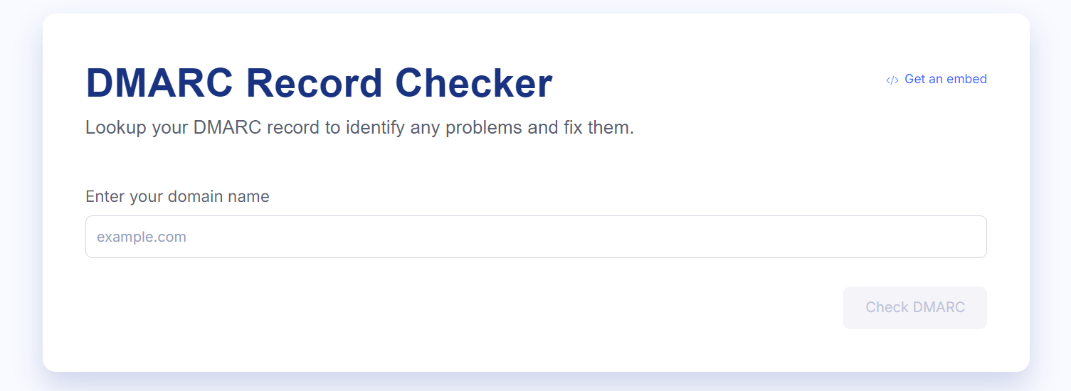 EasyDMARC Domain Checker